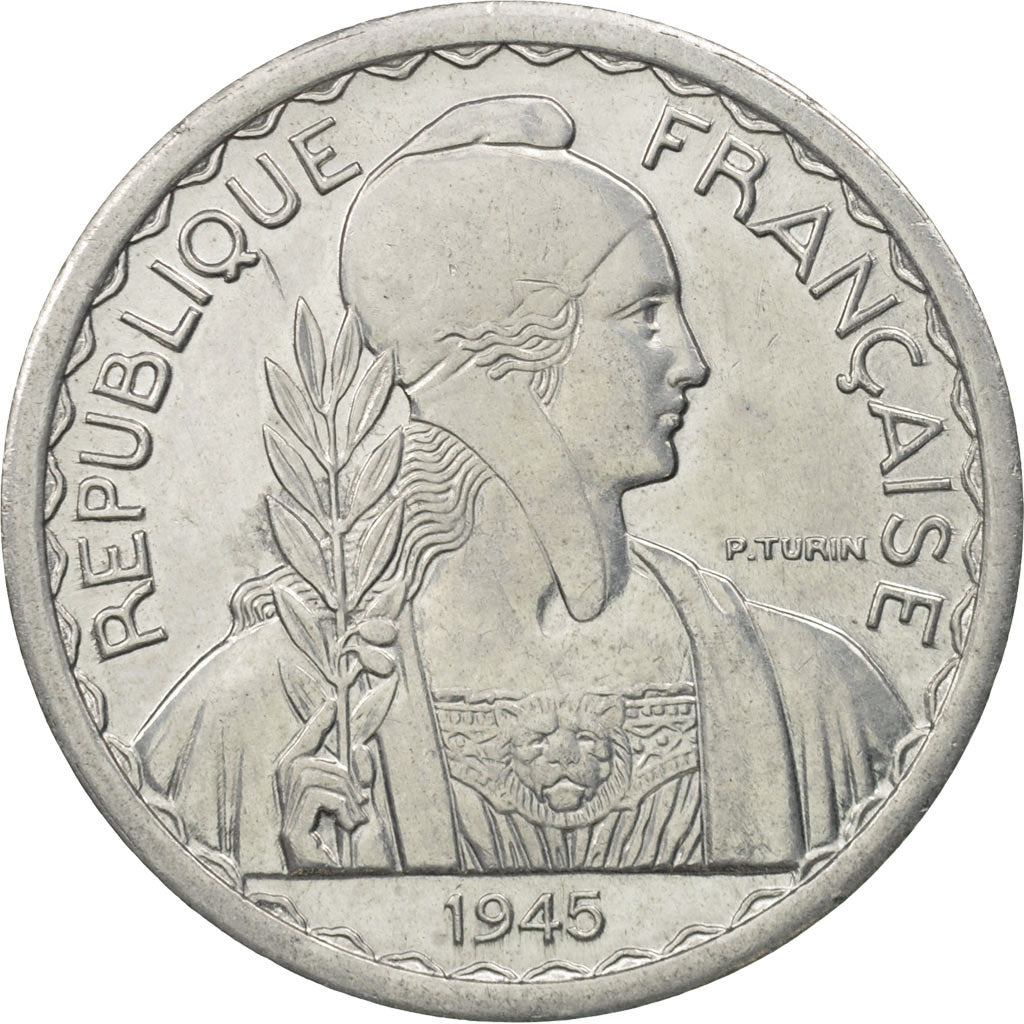 FRENCH INDO-CHINA, 20 Cents, 1945, Paris, STGL, Aluminium, KM:29.1