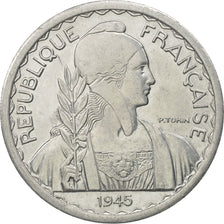FRENCH INDO-CHINA, 20 Cents, 1945, Paris, STGL, Aluminium, KM:29.1