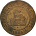 FRENCH INDO-CHINA, Cent, 1885, Paris, S, Bronze, KM:1