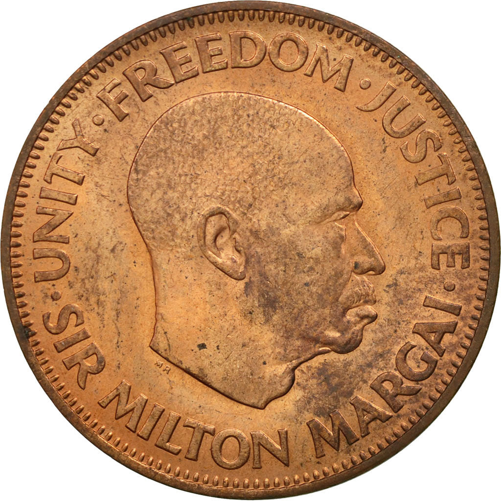 Coin, Sierra Leone, Cent, 1964, British Royal Mint, MS(60-62), Bronze, KM:17