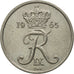 Coin, Denmark, Frederik IX, 25 Öre, 1965, Copenhagen, MS(63), Copper-nickel