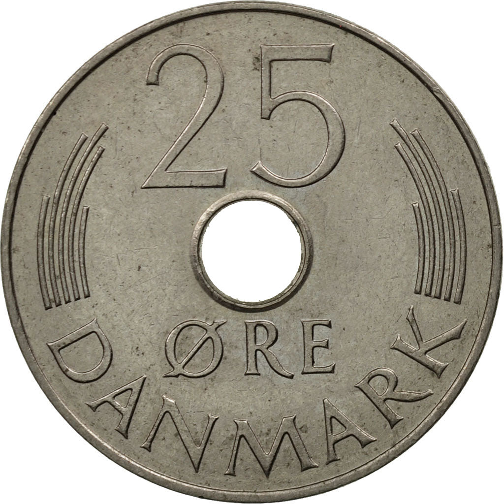 Monnaie, Danemark, Margrethe II, 25 Öre, 1978, Copenhagen, SPL, Copper-nickel