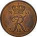 Coin, Denmark, Frederik IX, 5 Öre, 1967, Copenhagen, AU(55-58), Bronze