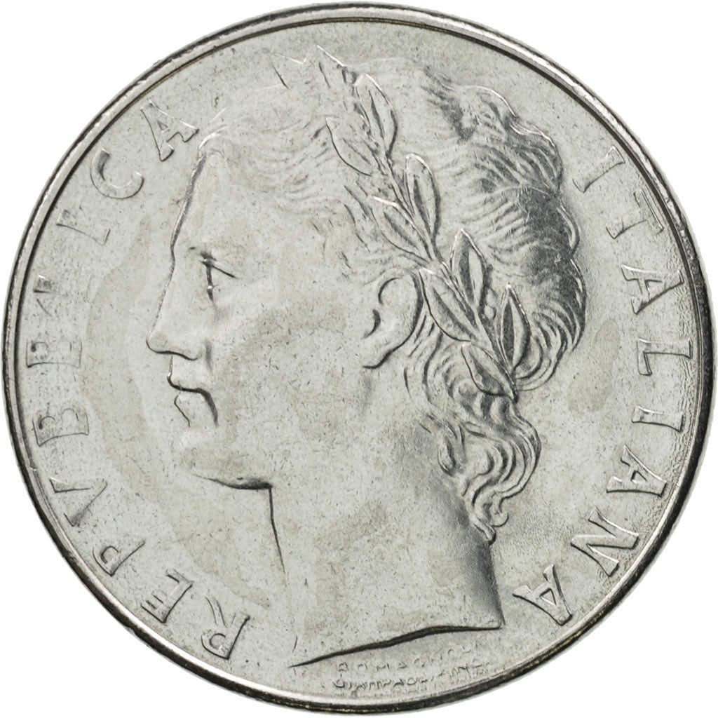Coin, Italy, 100 Lire, 1977, Rome, MS(63), Stainless Steel, KM:96.1