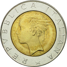 Italy, 500 Lire, 1986, Rome, MS(63), Bi-Metallic, KM:111