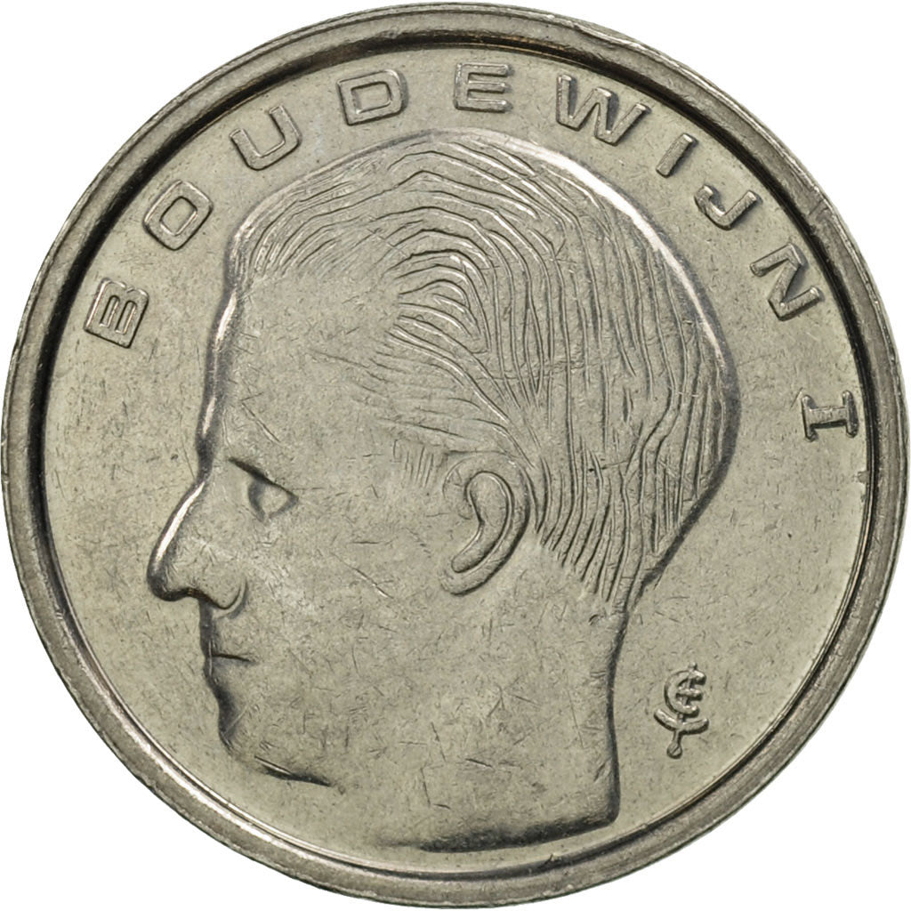 Coin, Belgium, Franc, 1989, MS(63), Nickel Plated Iron, KM:171