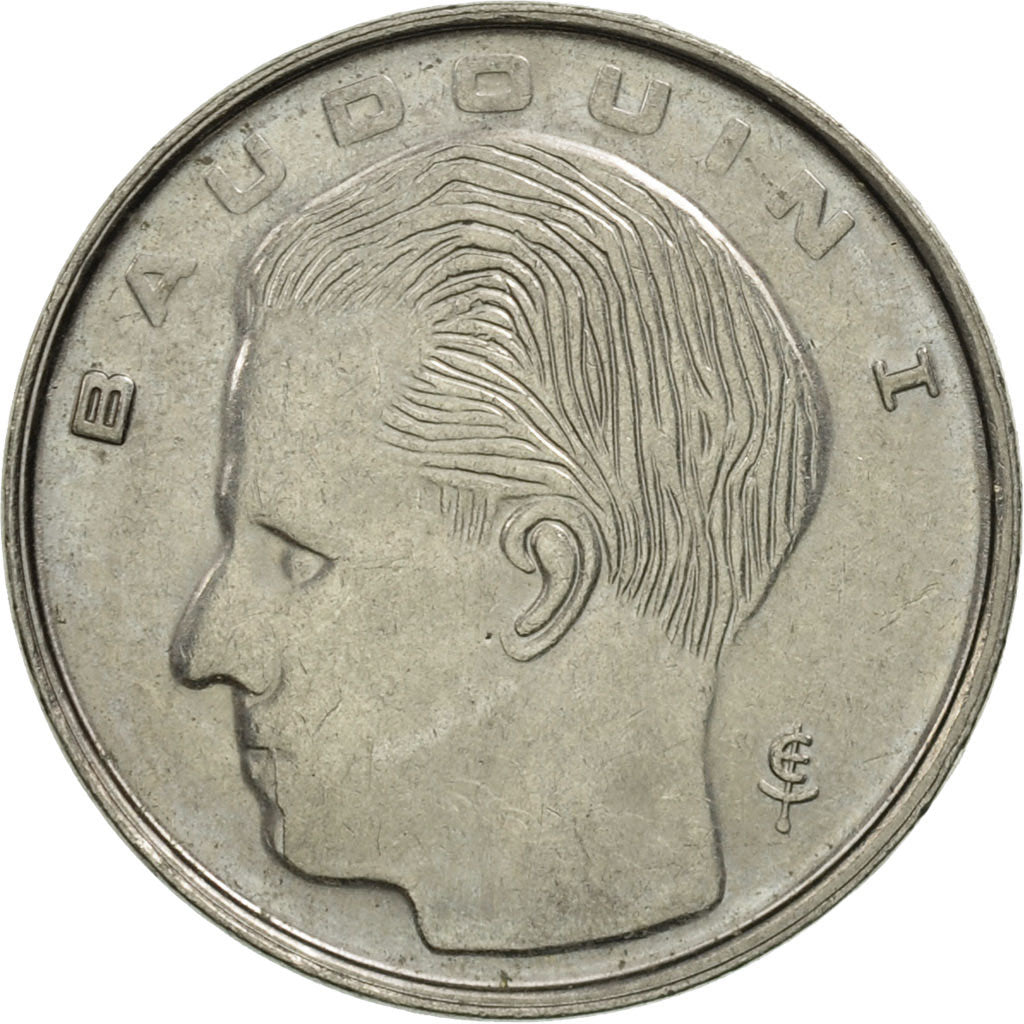 Coin, Belgium, Franc, 1989, MS(63), Nickel Plated Iron, KM:170