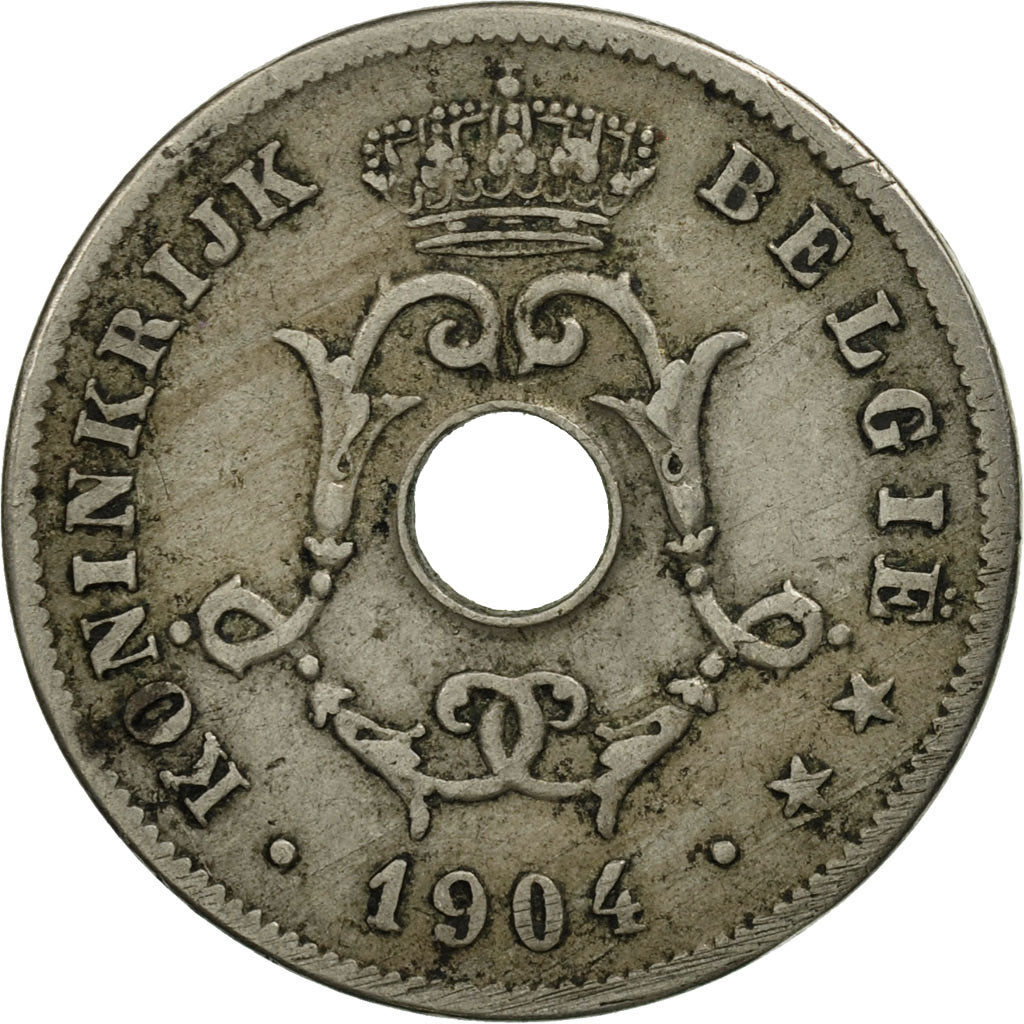 Münze, Belgien, 10 Centimes, 1904, SS+, Copper-nickel, KM:53