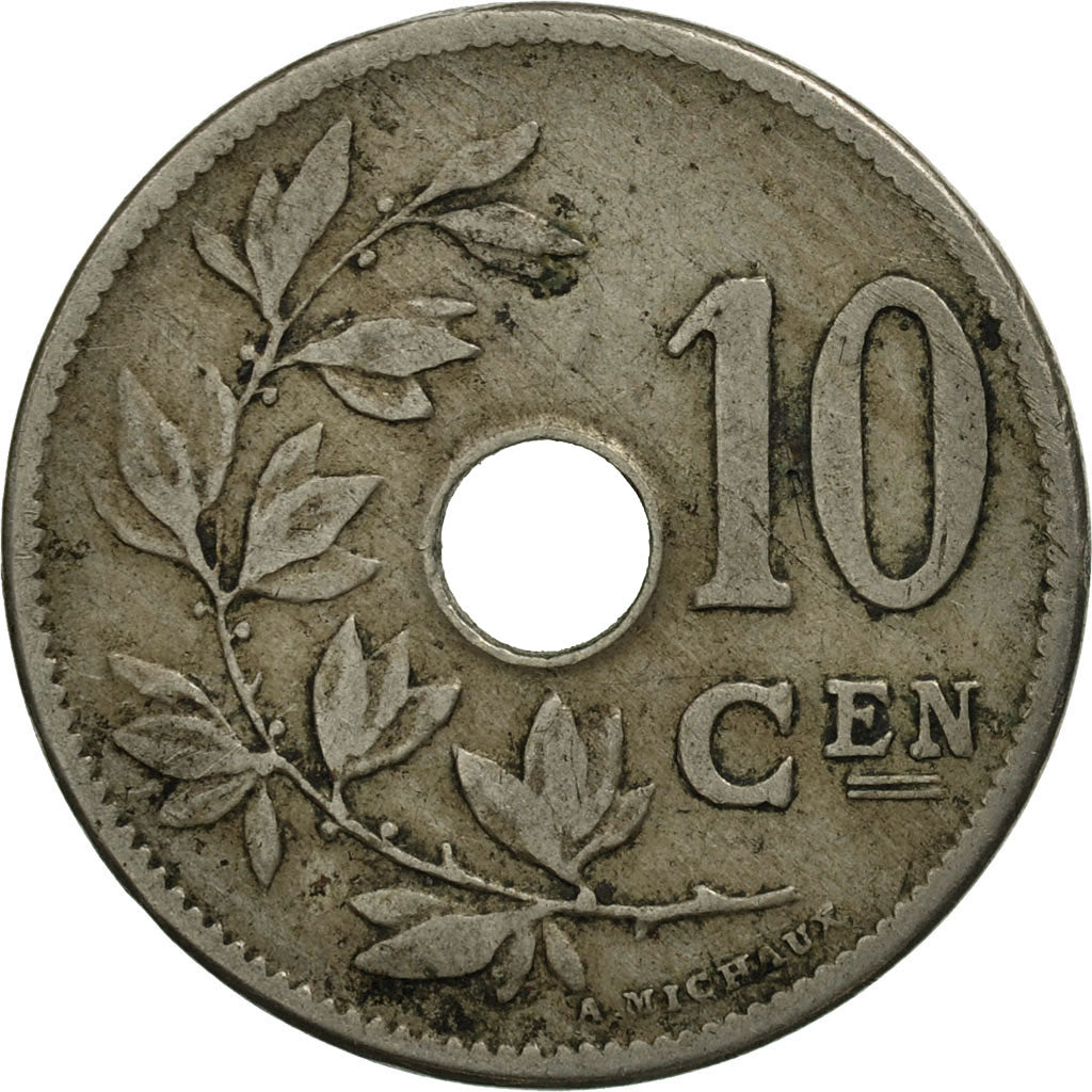 Münze, Belgien, 10 Centimes, 1904, SS+, Copper-nickel, KM:53