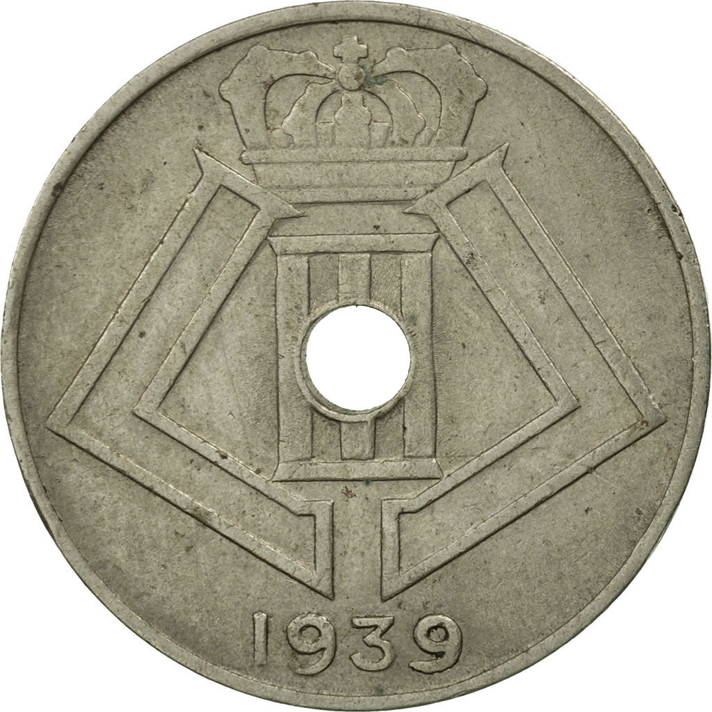 Belgium, 10 Centimes, 1939, AU(50-53), Nickel-brass, KM:113.1