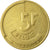 Moneta, Belgia, 5 Francs, 5 Frank, 1986, AU(50-53), Mosiądz lub