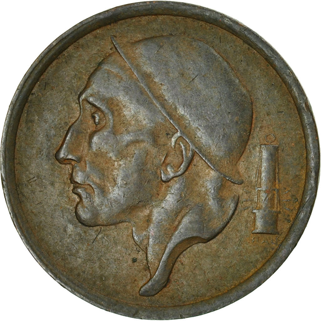 Coin, Belgium, 20 Centimes, 1954, VF(20-25), Bronze, KM:146