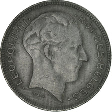 Münze, Belgien, 5 Francs, 5 Frank, 1945, S, Zinc, KM:129.1
