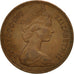 Moneta, Wielka Brytania, Elizabeth II, New Penny, 1980, VF(30-35), Bronze
