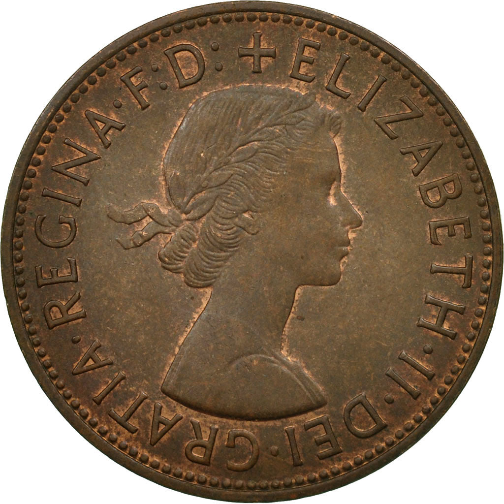 Coin, Great Britain, Elizabeth II, Penny, 1967, VF(30-35), Bronze, KM:897