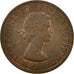 Coin, Great Britain, Elizabeth II, Penny, 1967, VF(30-35), Bronze, KM:897