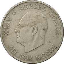 Coin, Norway, Olav V, 5 Kroner, 1964, AU(50-53), Copper-nickel, KM:412