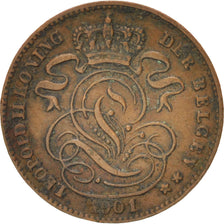 Münze, Belgien, Leopold II, Centime, 1901, SS, Kupfer, KM:34.1