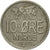Moneta, Norvegia, Olav V, 10 Öre, 1972, SPL-, Rame-nichel, KM:411