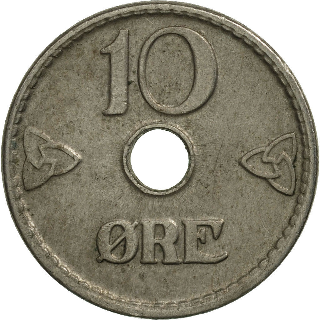 Coin, Norway, Haakon VII, 10 Öre, 1946, AU(50-53), Copper-nickel, KM:383