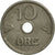 Moneta, Norvegia, Haakon VII, 10 Öre, 1946, BB+, Rame-nichel, KM:383