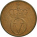 Moneda, Noruega, Olav V, 2 Öre, 1971, EBC, Bronce, KM:410