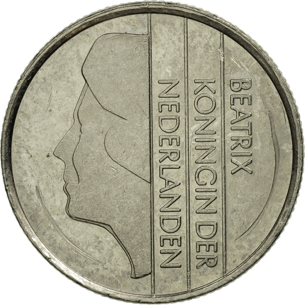 Monnaie, Pays-Bas, Beatrix, 25 Cents, 1984, SUP+, Nickel, KM:204