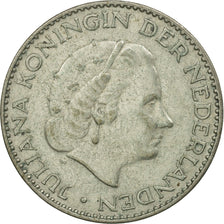 Netherlands, Juliana, Gulden, 1956, MS(60-62), Silver, KM:184
