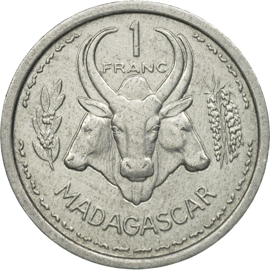 Madagascar, Franc, 1948, Paris, MS(63), Aluminum, KM:3