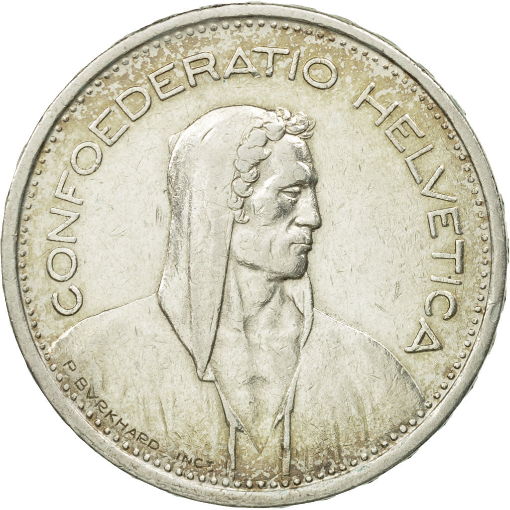 Switzerland, 5 Francs, 1954, Bern, MS(63), Silver, KM:40
