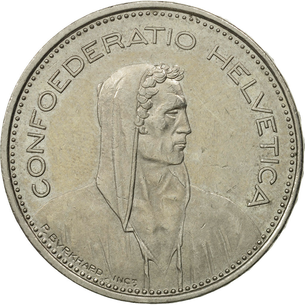 Switzerland, 5 Francs, 1982, Bern, MS(60-62), Copper-nickel, KM:40a.2