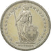 Moneta, Szwajcaria, 2 Francs, 1989, Bern, MS(63), Miedź-Nikiel, KM:21a.3
