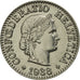 Coin, Switzerland, 10 Rappen, 1988, Bern, MS(63), Copper-nickel, KM:27