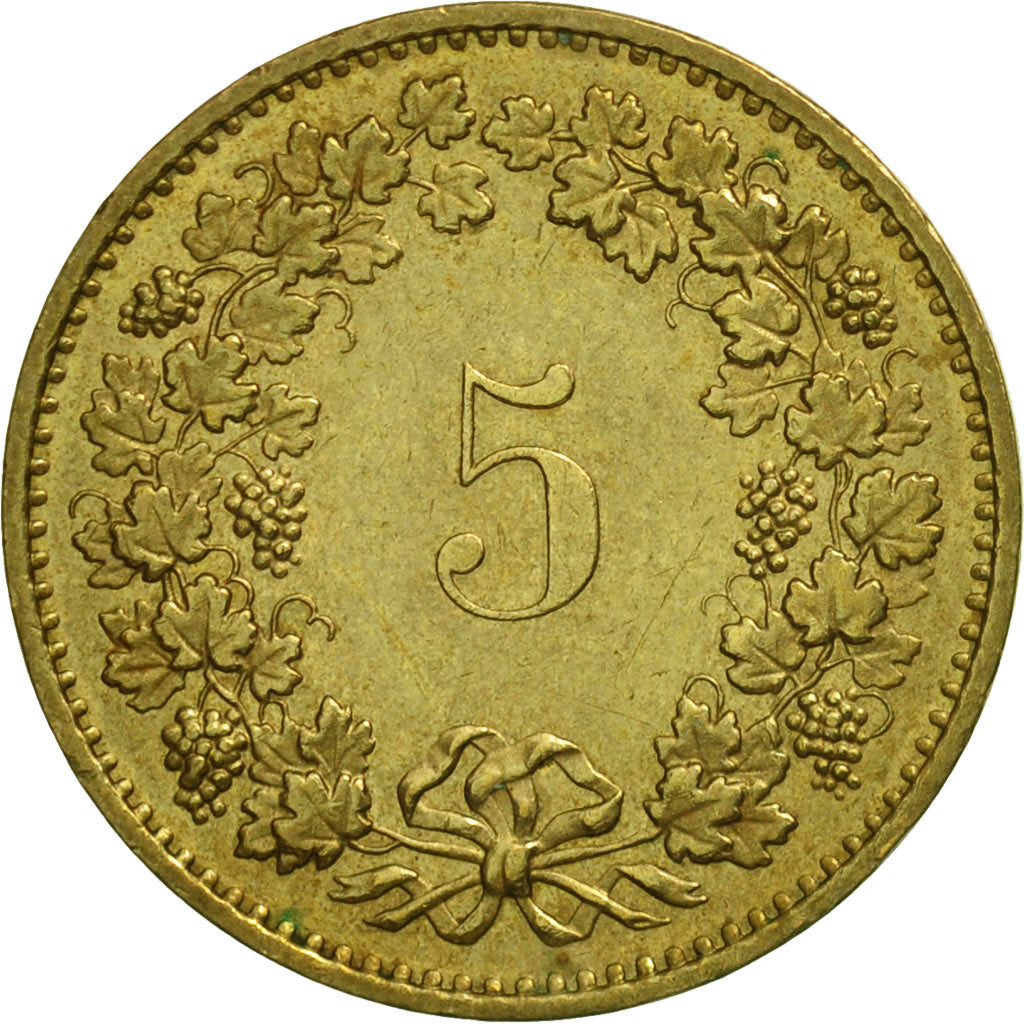 Moneta, Svizzera, 5 Rappen, 1982, Bern, SPL, Alluminio-bronzo, KM:26c