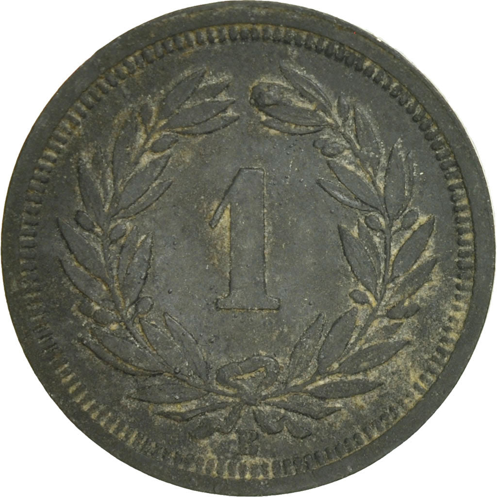 Moneta, Svizzera, Rappen, 1942, Bern, MB, Zinco, KM:3a