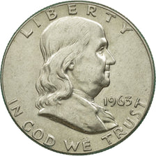 United States, Franklin Half Dollar, Half Dollar, 1963, U.S. Mint, Philadelphia