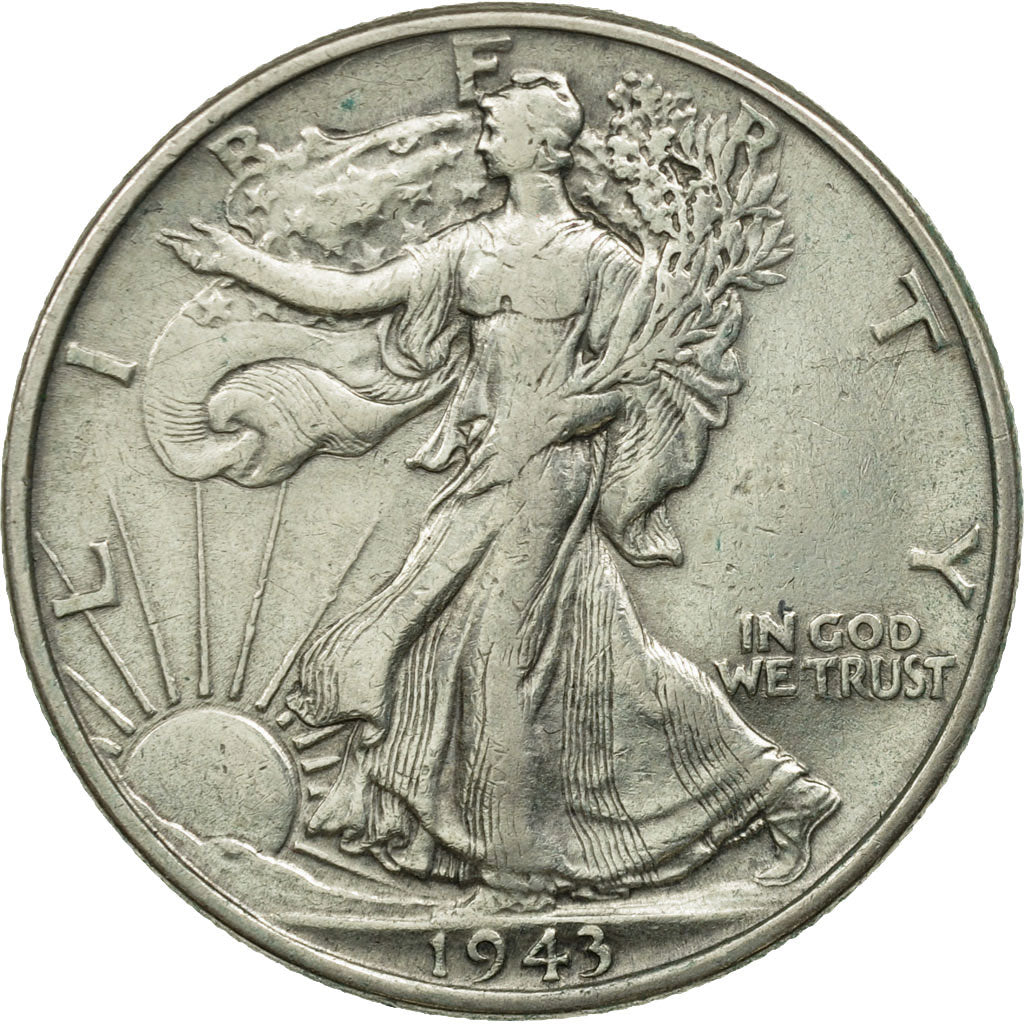 United States, Franklin Half Dollar, Half Dollar, 1943, U.S. Mint, Philadelphia