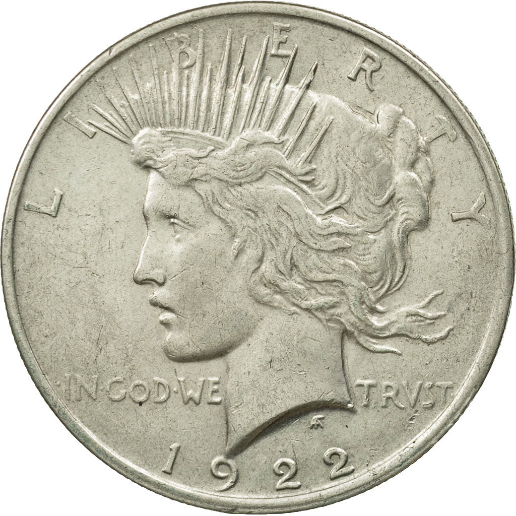 United States, Peace Dollar, Dollar, 1922, U.S. Mint, Philadelphia, MS(60-62)