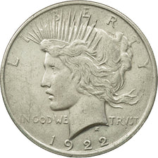 United States, Peace Dollar, Dollar, 1922, U.S. Mint, Philadelphia, MS(60-62)
