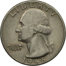 Coin, United States, Washington Quarter, Quarter, 1966, U.S. Mint, Philadelphia