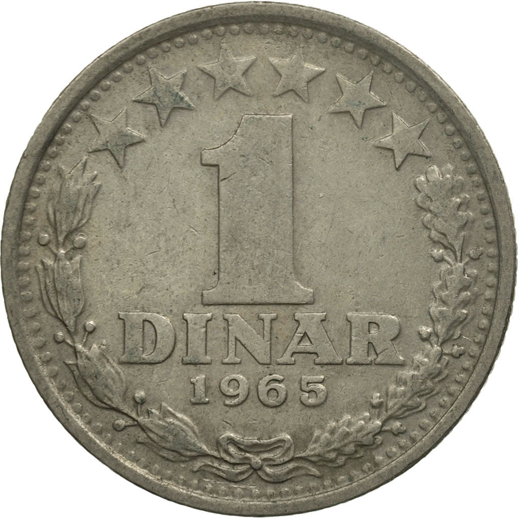 Coin, Yugoslavia, Dinar, 1965, MS(60-62), Copper-nickel, KM:47