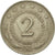 Moneta, Jugosławia, 2 Dinara, 1972, MS(60-62), Miedź-Nikiel-Cynk, KM:57