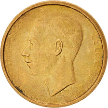 LUXEMBOURG, 20 Francs, 1980, KM #58, EF(40-45), Aluminum-Bronze, 25.65