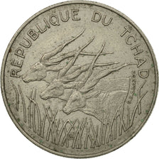 Chad, 100 Francs, 1971, Paris, MS(60-62), Nickel, KM:2