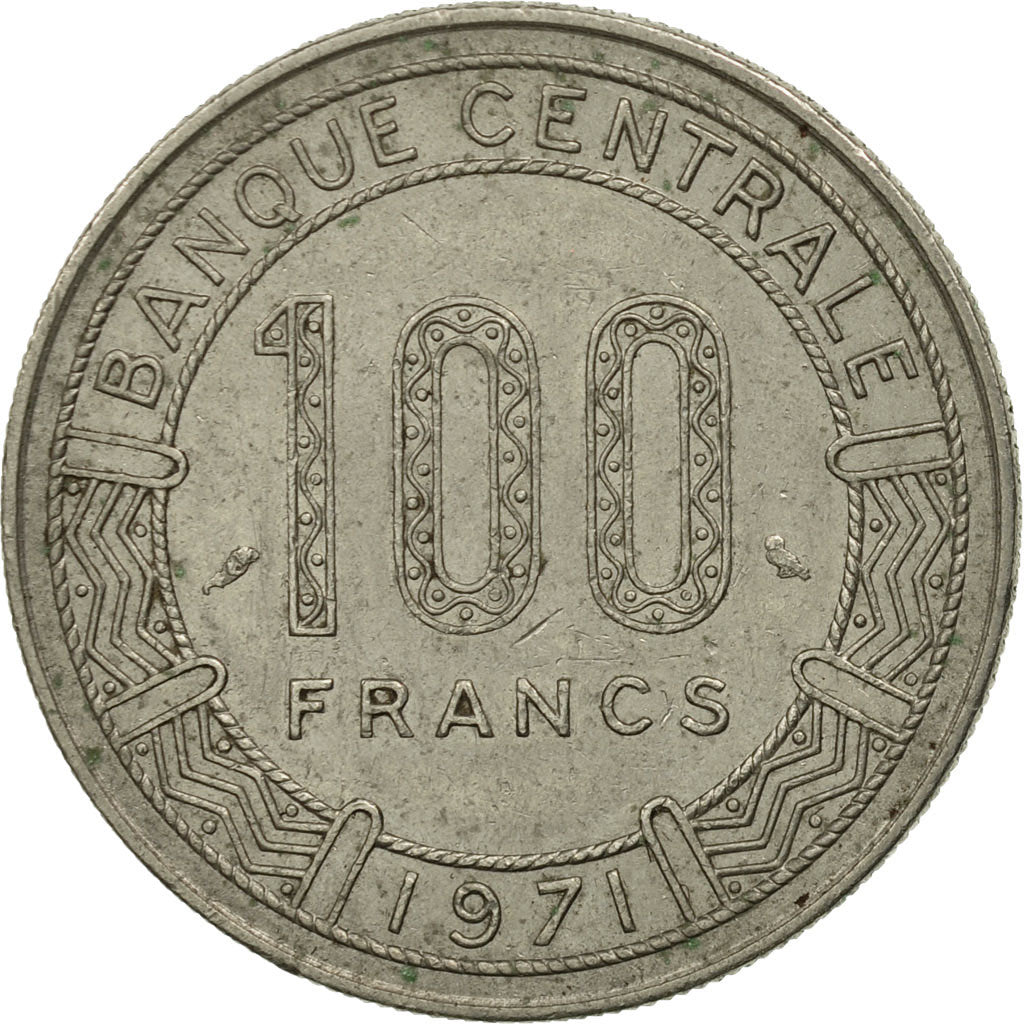 Chad, 100 Francs, 1971, Paris, MS(60-62), Nickel, KM:2