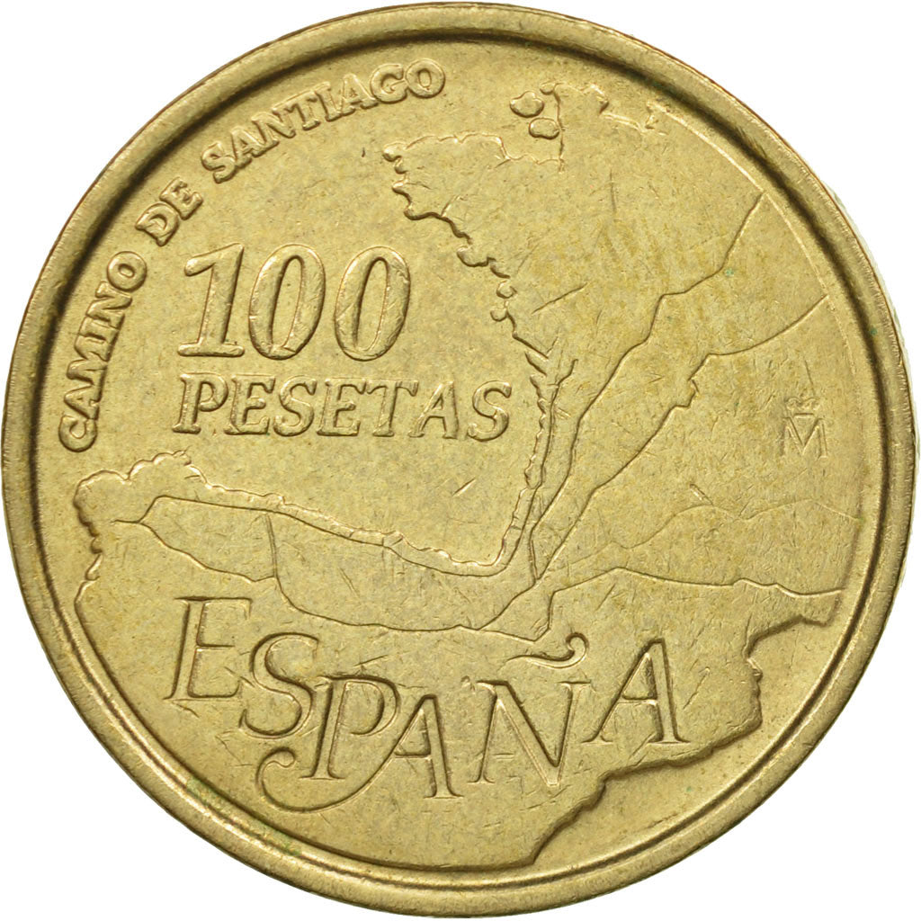Spain, Juan Carlos I, 100 Pesetas, 1993, Madrid, MS(60-62), Aluminum-Bronze