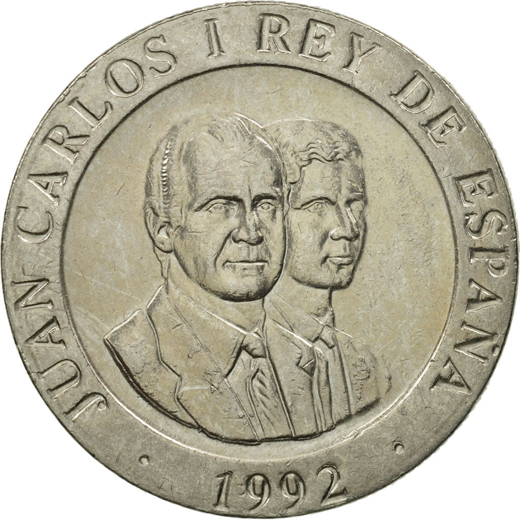 Spain, Juan Carlos I, 200 Pesetas, 1992, MS(63), Copper-nickel, KM:909