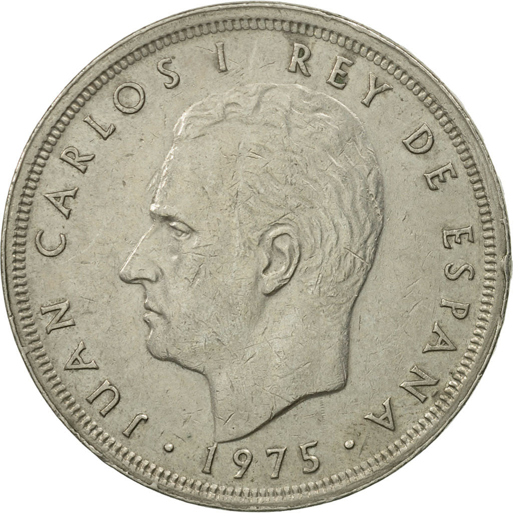 Moneda, España, Juan Carlos I, 50 Pesetas, 1975, EBC+, Cobre - níquel, KM:809