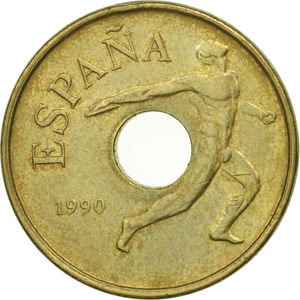 Coin, Spain, Juan Carlos I, 25 Pesetas, 1990, Madrid, MS(60-62)
