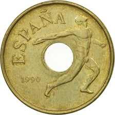 Coin, Spain, Juan Carlos I, 25 Pesetas, 1990, Madrid, MS(60-62)